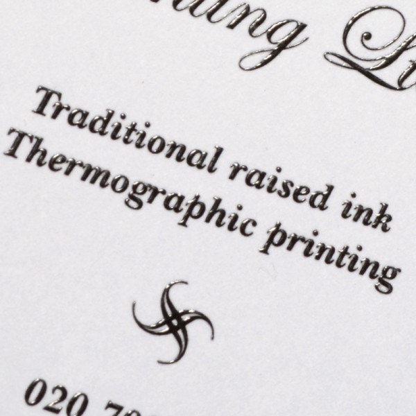 Thermographic Business Cards