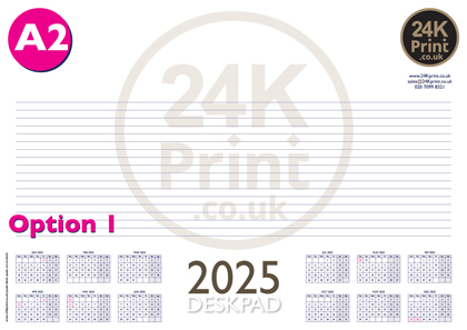 24K Print A2 Desk Pads 2025 Option 1