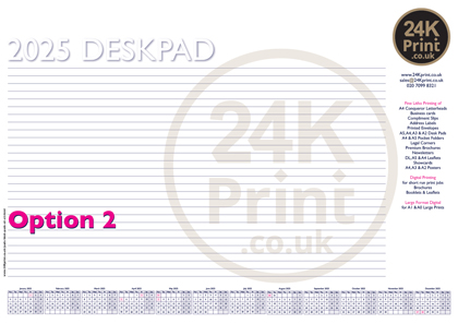 24K Print A2 Desk Pads 2025 Option 2