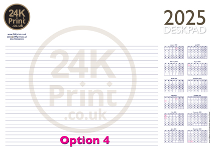 24K Print A2 Desk Pads 2025 Option 4