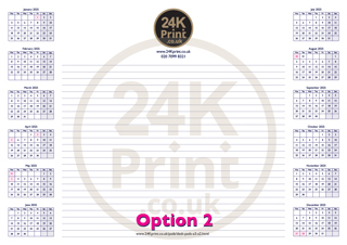 24K Print A3 Desk Pads 2025 Option 2